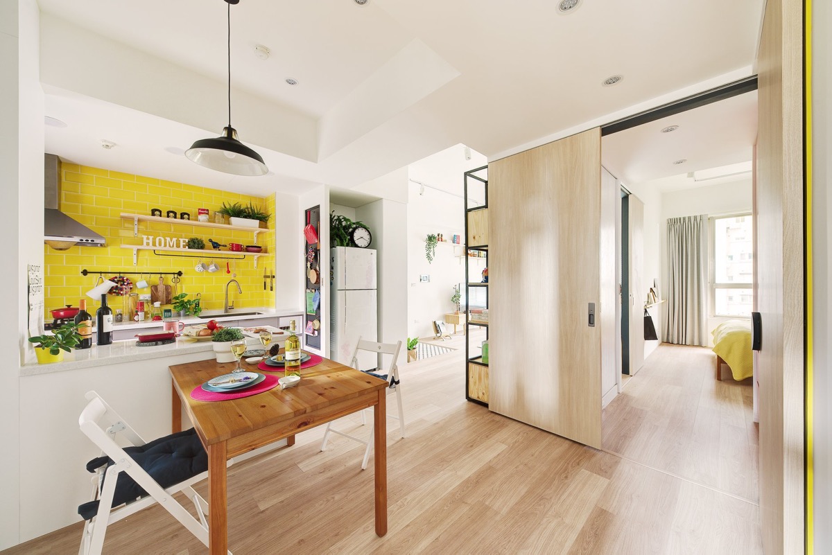 台湾两小公寓色彩改造丨中国台北-8