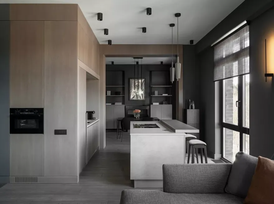 90平米自然色彩公寓设计-13