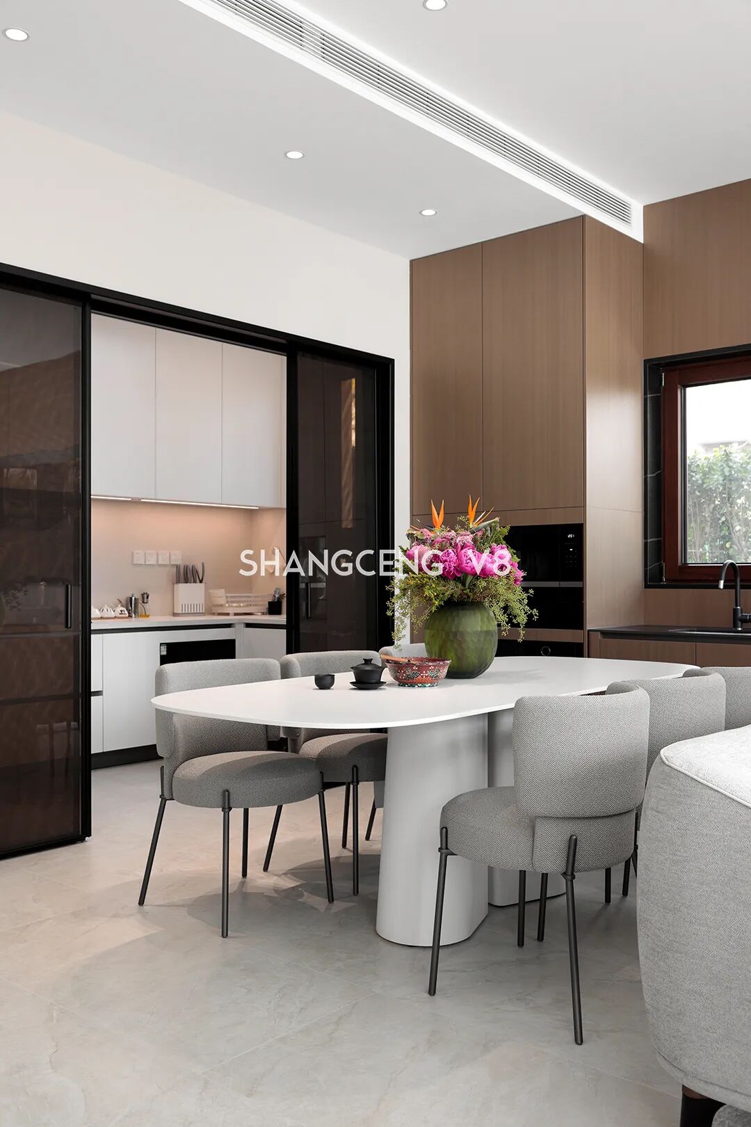 尚层V8实景|480㎡现代别墅，打破传统居住边界，聚焦空间，关联自然-32