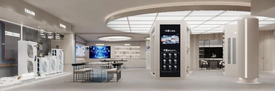 260m²青岛胶州约克VRF中央空调展厅丨周笙笙展厅设计-31