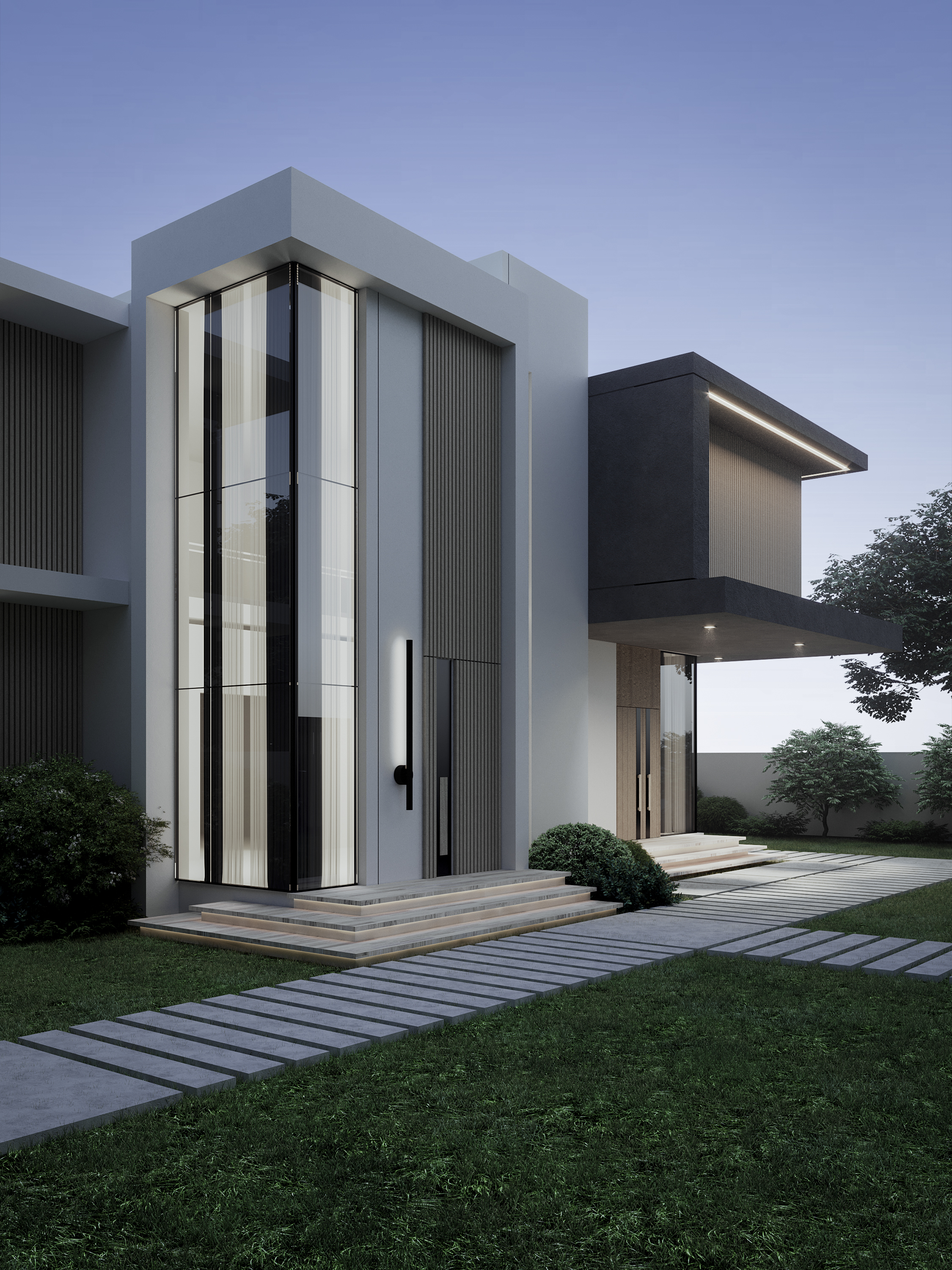 Two-Storey Contemporary Residential Villa-5