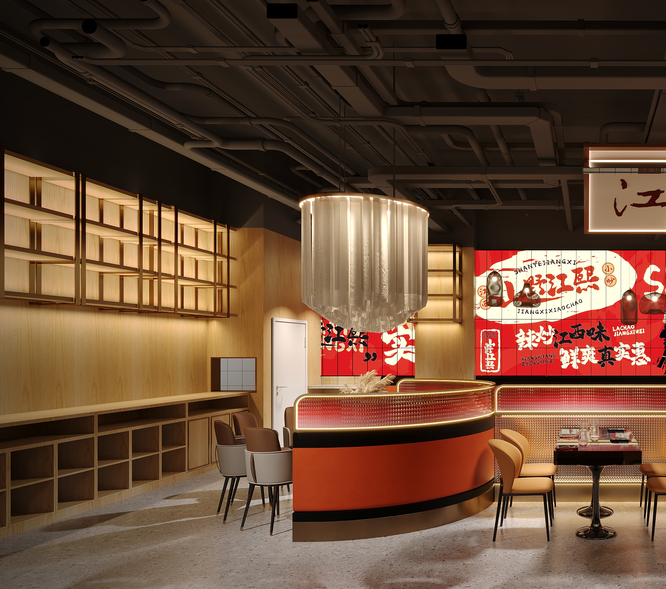 餐饮空间渲染表现-11