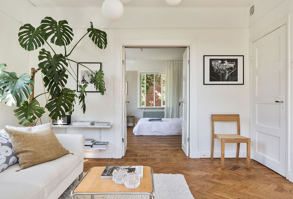 瑞典绿色乡村公寓 | 自然光与气的完美结合-7