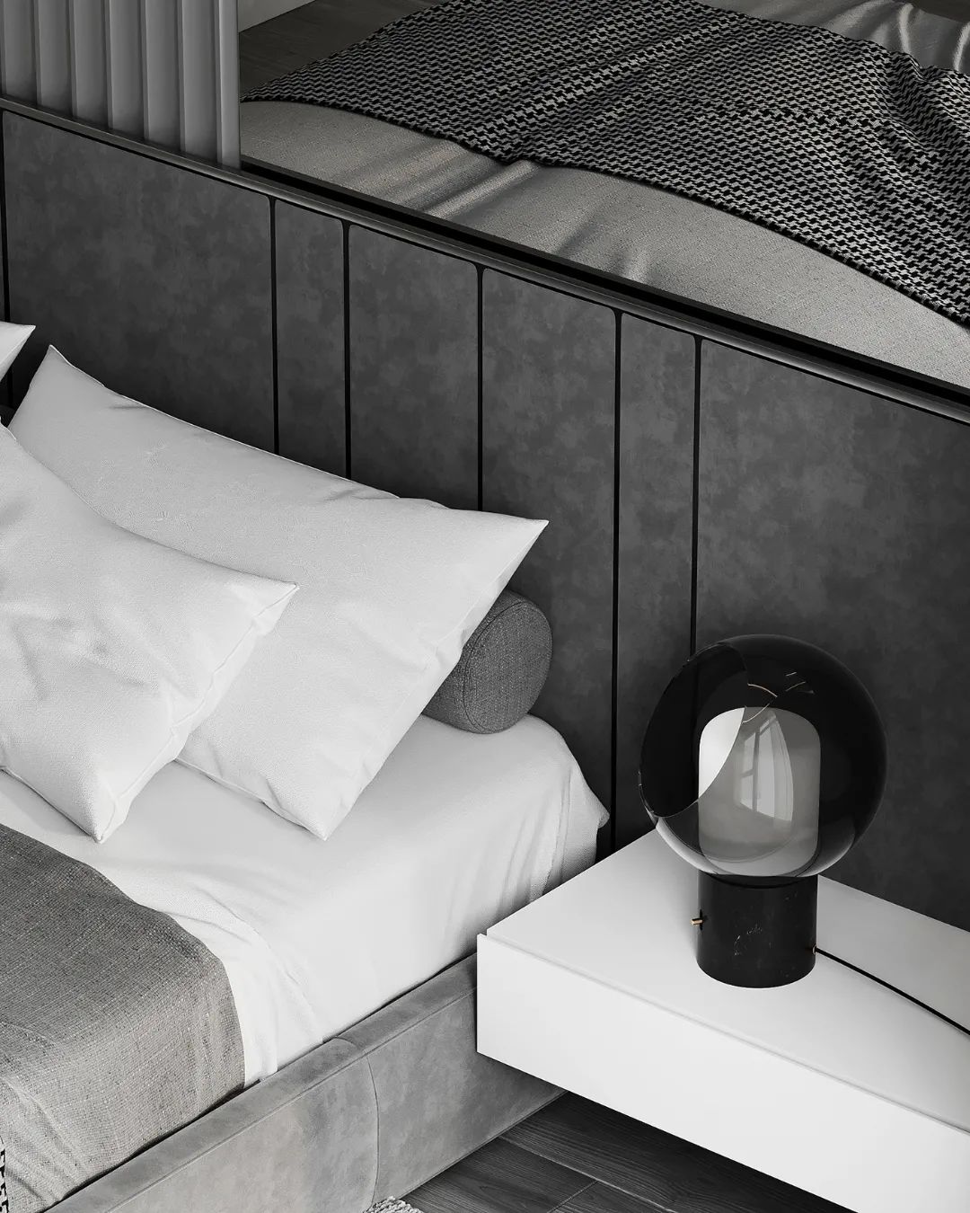 极简高级灰 · 一家三口蓝色豪宅设计丨俄罗斯丨俄罗斯设计师 Alina Larionova-32