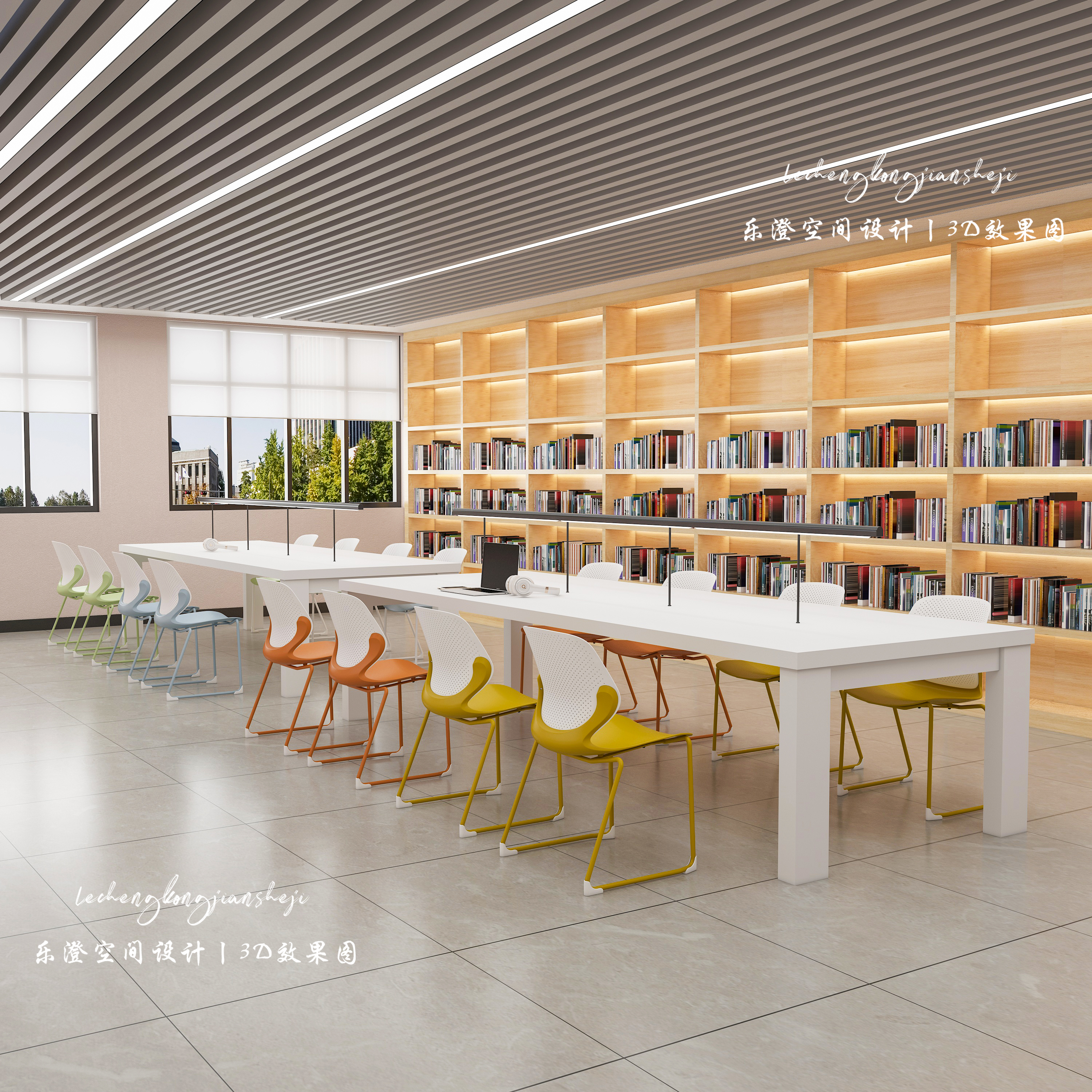 办公椅系列家具渲染设计-6