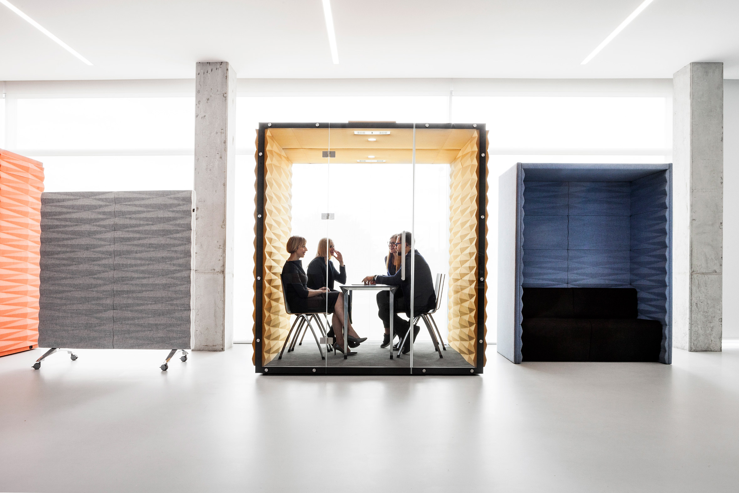 Vank's soundproof pods offer private workspaces for open-plan offices-2
