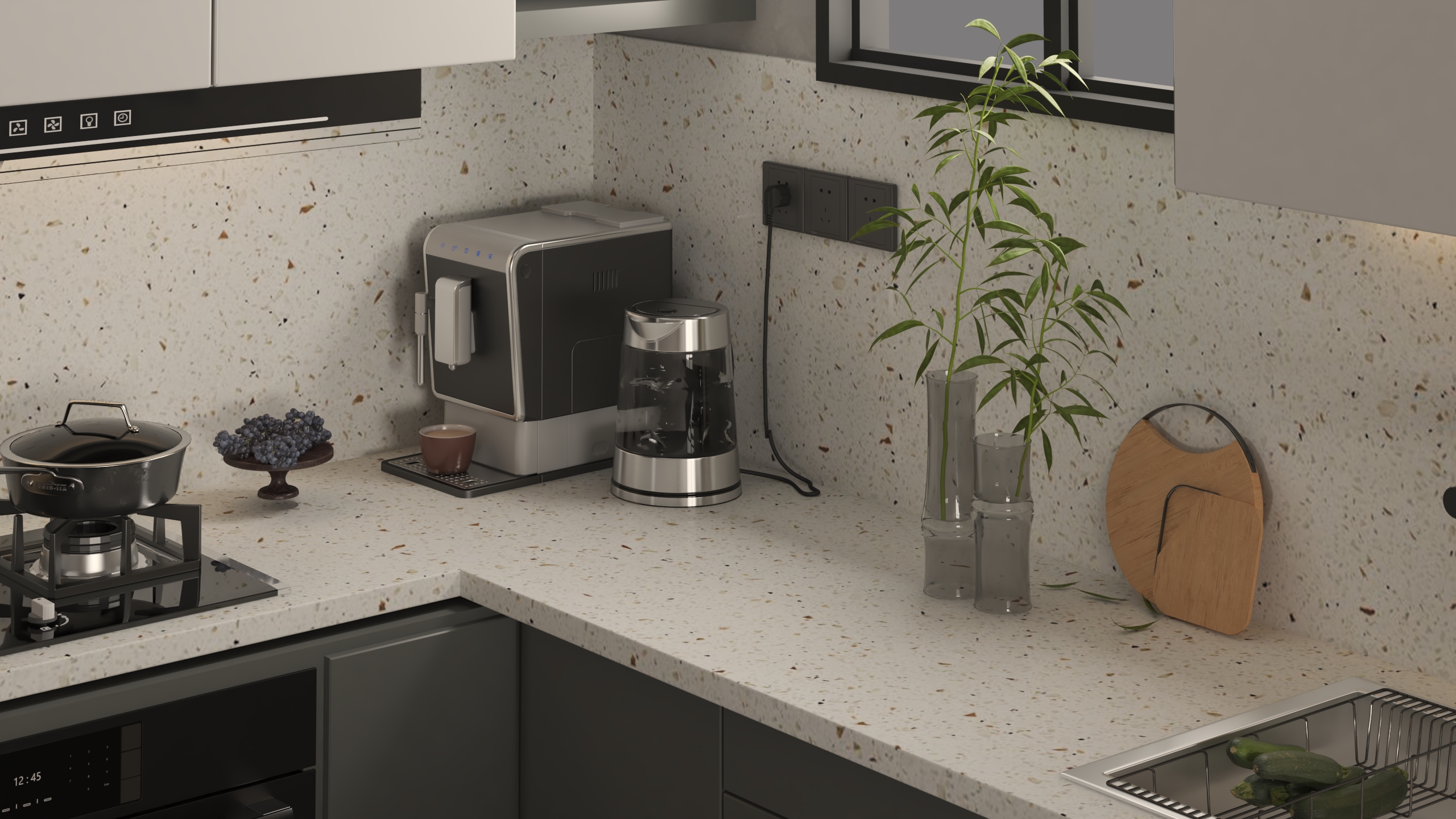 灰色和木质接待处-12