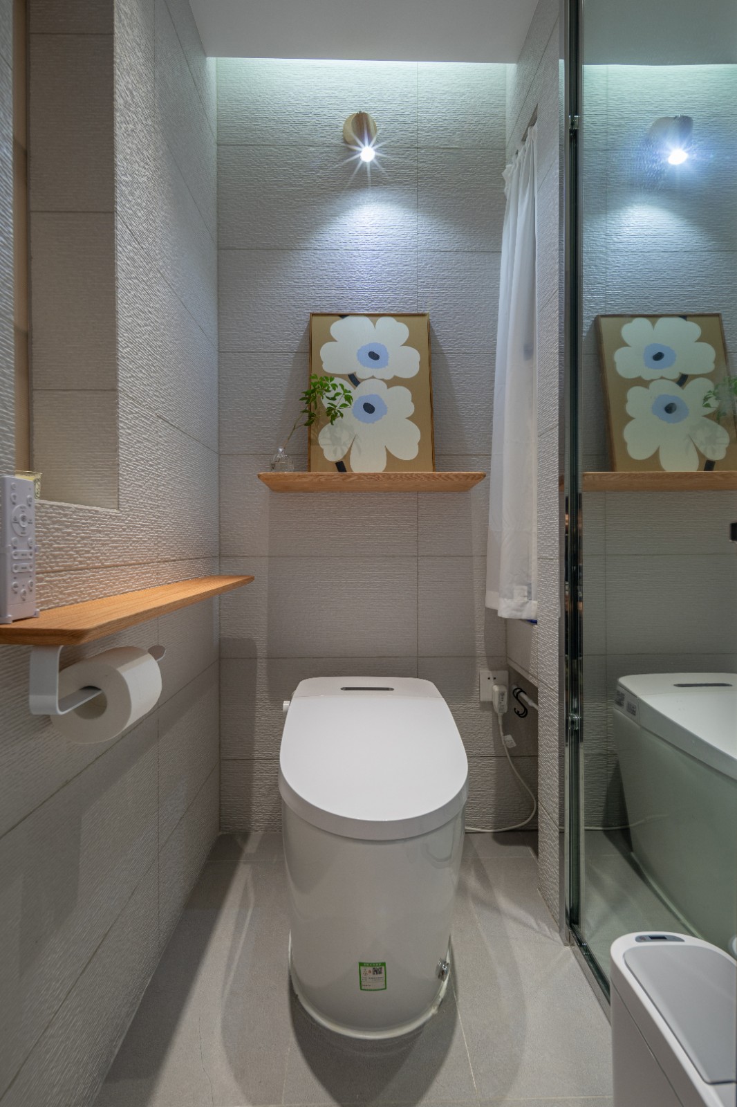 小户型日式原木风婚房设计,舒适惬意的喵汪之家-39