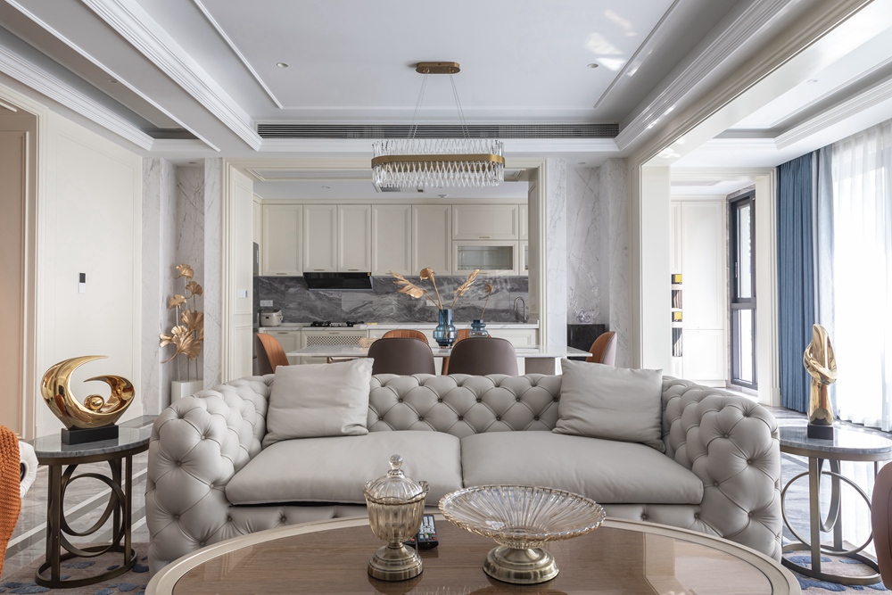 渝北壹江郡欧式轻奢大平层装修丨中国渝北丨天古设计师黄德华和李润强-7