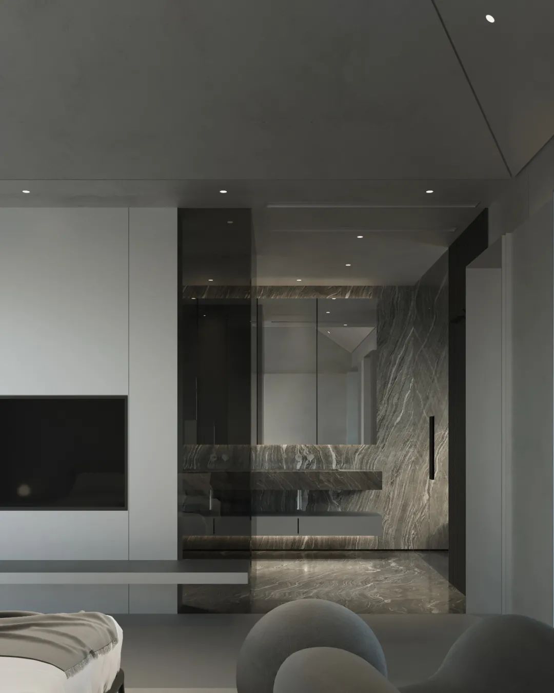 东莞碧桂园简约质感空间设计-79