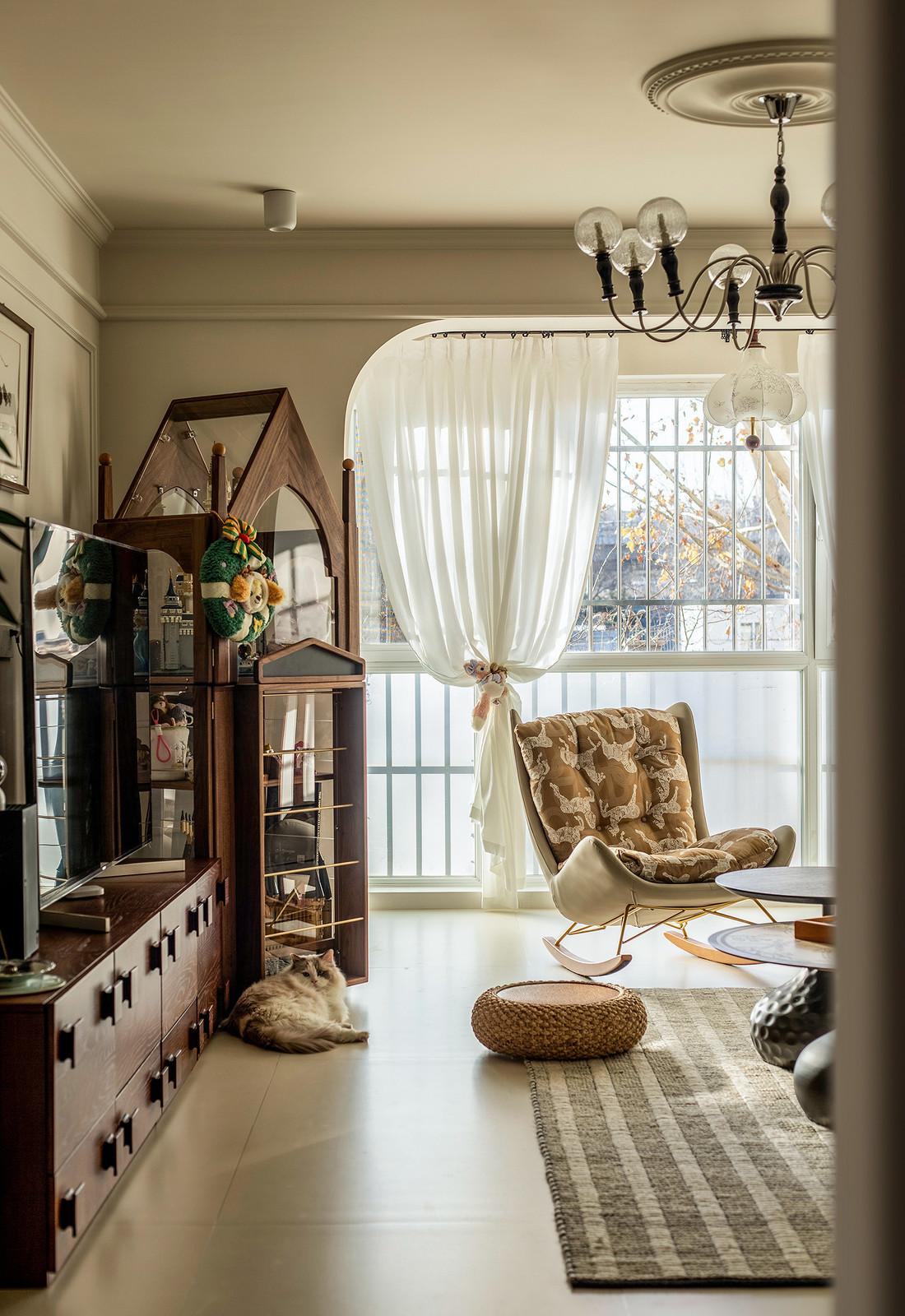 107平，两室两厅，两人两猫，复古而浪漫-20