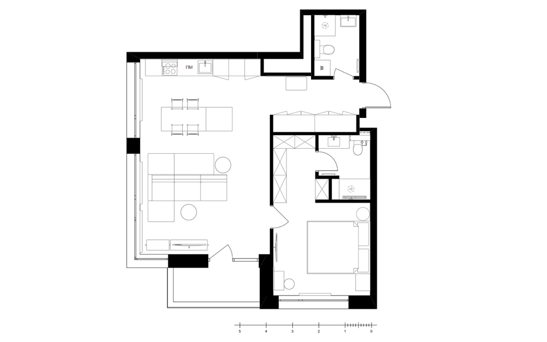 72㎡现代公寓丨S+O architects-7