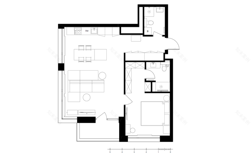 72㎡现代公寓丨S+O architects-7