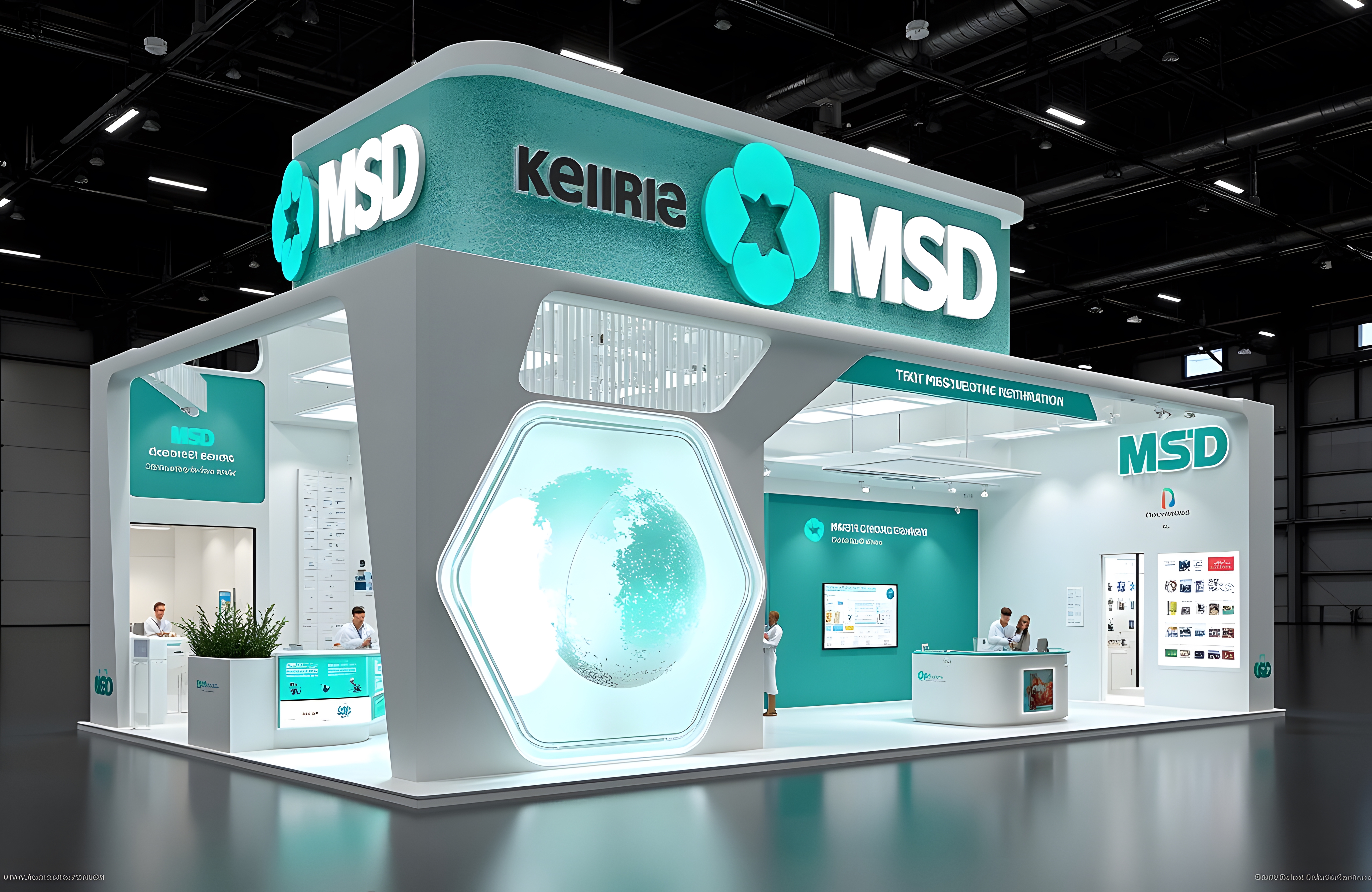 MSD booth design generated by Flux AI.-8