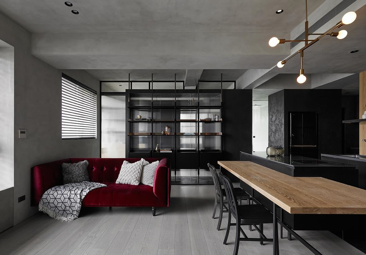 78㎡工业风格住宅  KC design studio均汉设计-6