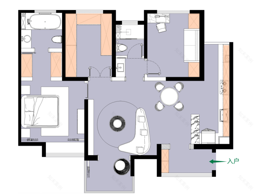梦回巴黎 | 现代法式住宅设计,拱形门元素增添浪漫气息-54