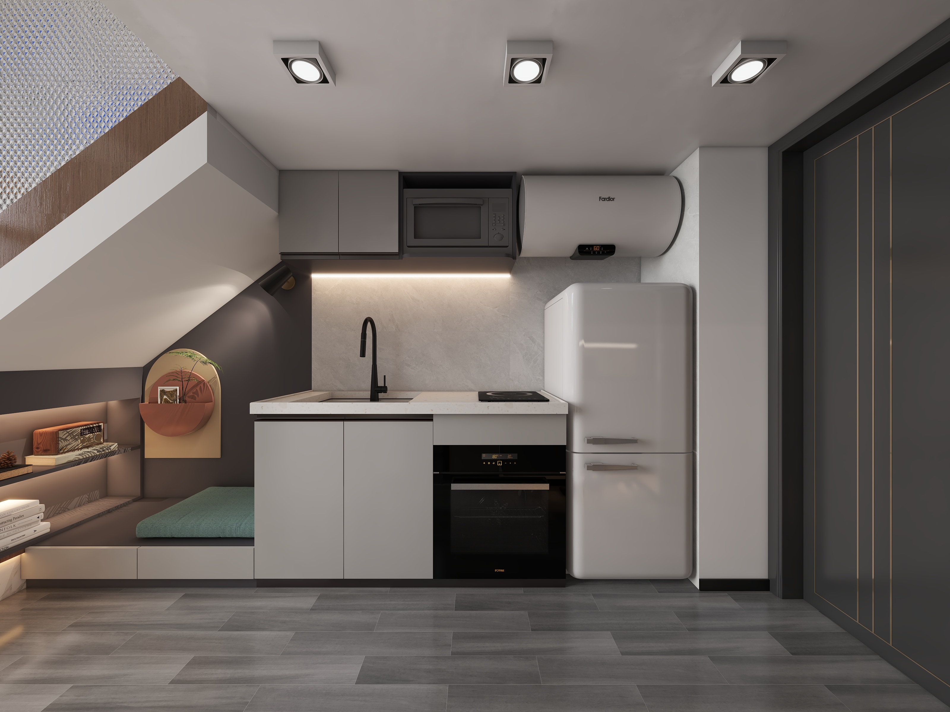 31平方现代简约LOFT公寓丨中国廊坊-23