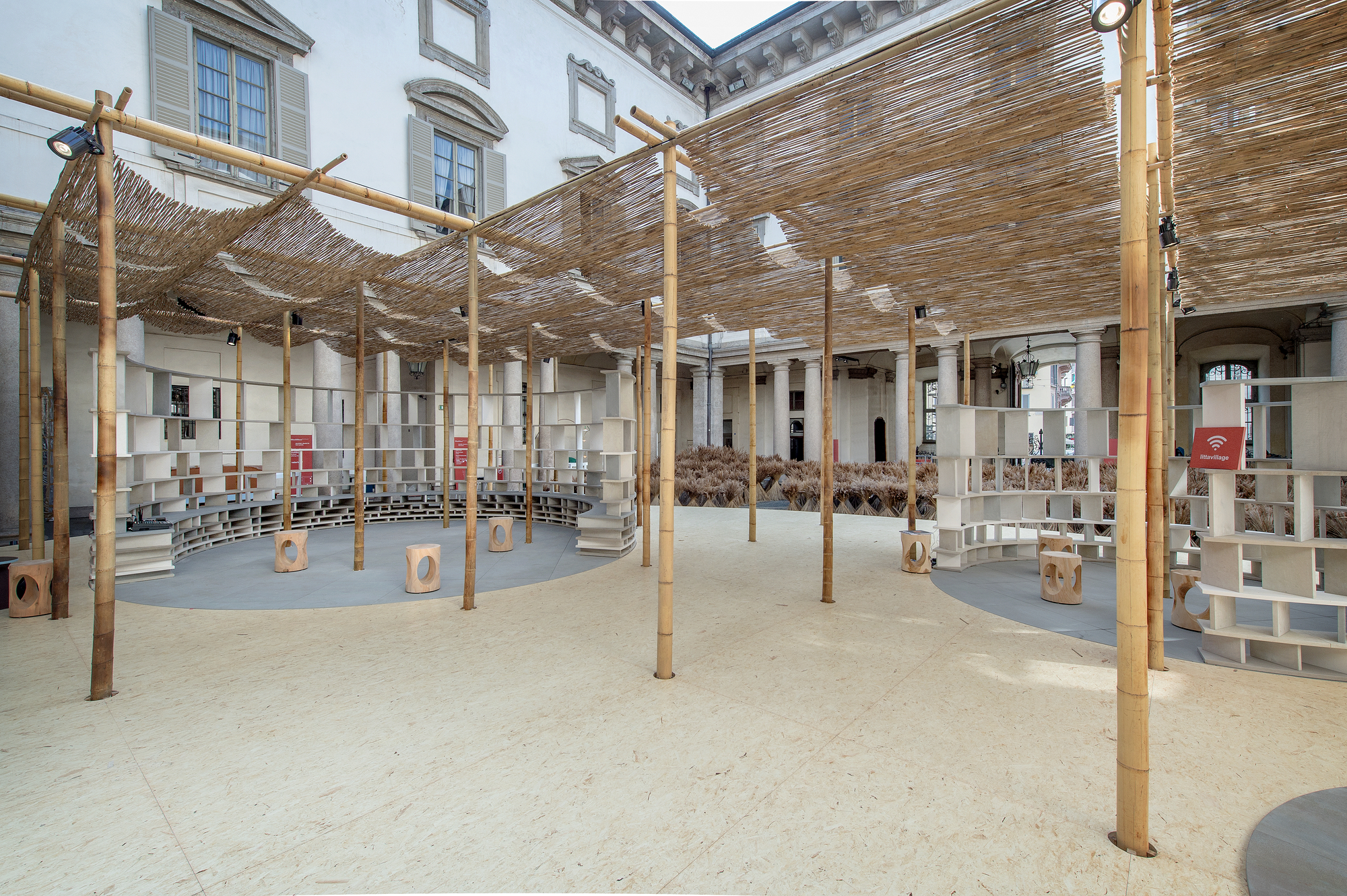 米兰古堡中的非洲村落 | Kéré建筑事务所 Courtyard Village-14