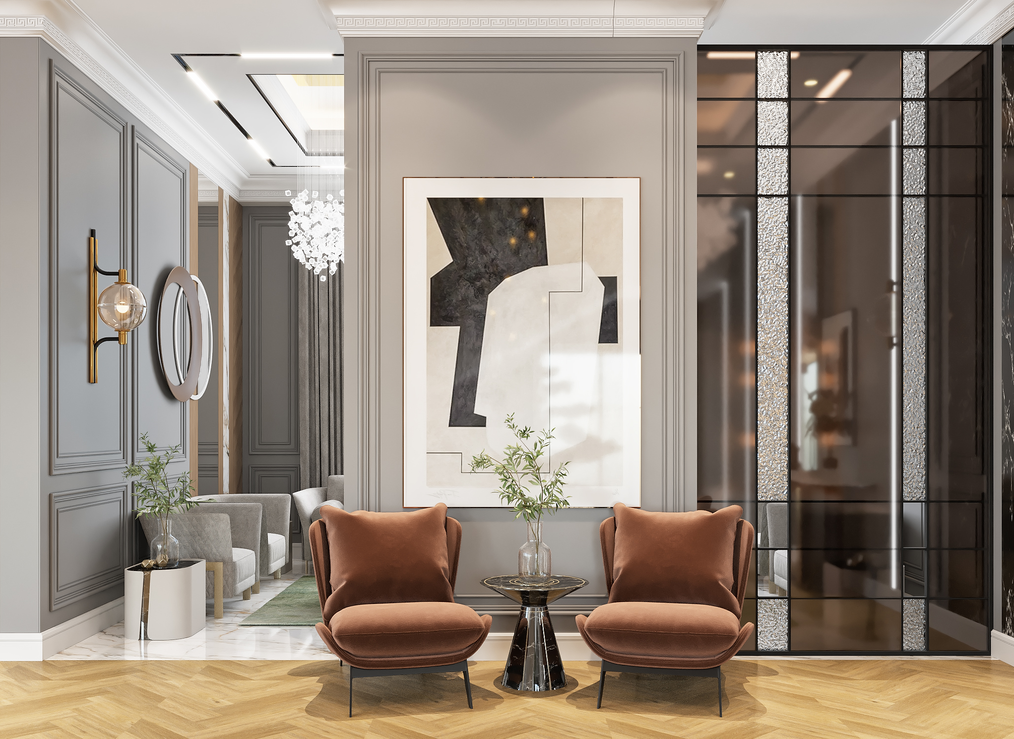 Living area & Stair design-5