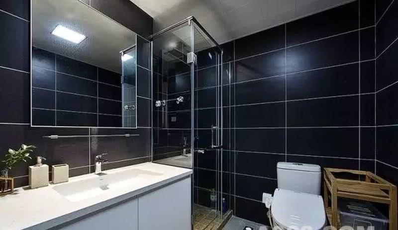 上海 95 平现代简约家居设计 | 黑白卫浴、儿童房上下床、卧室飘窗-0