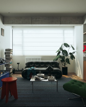 色彩实验丨红与蓝的包豪斯碰撞