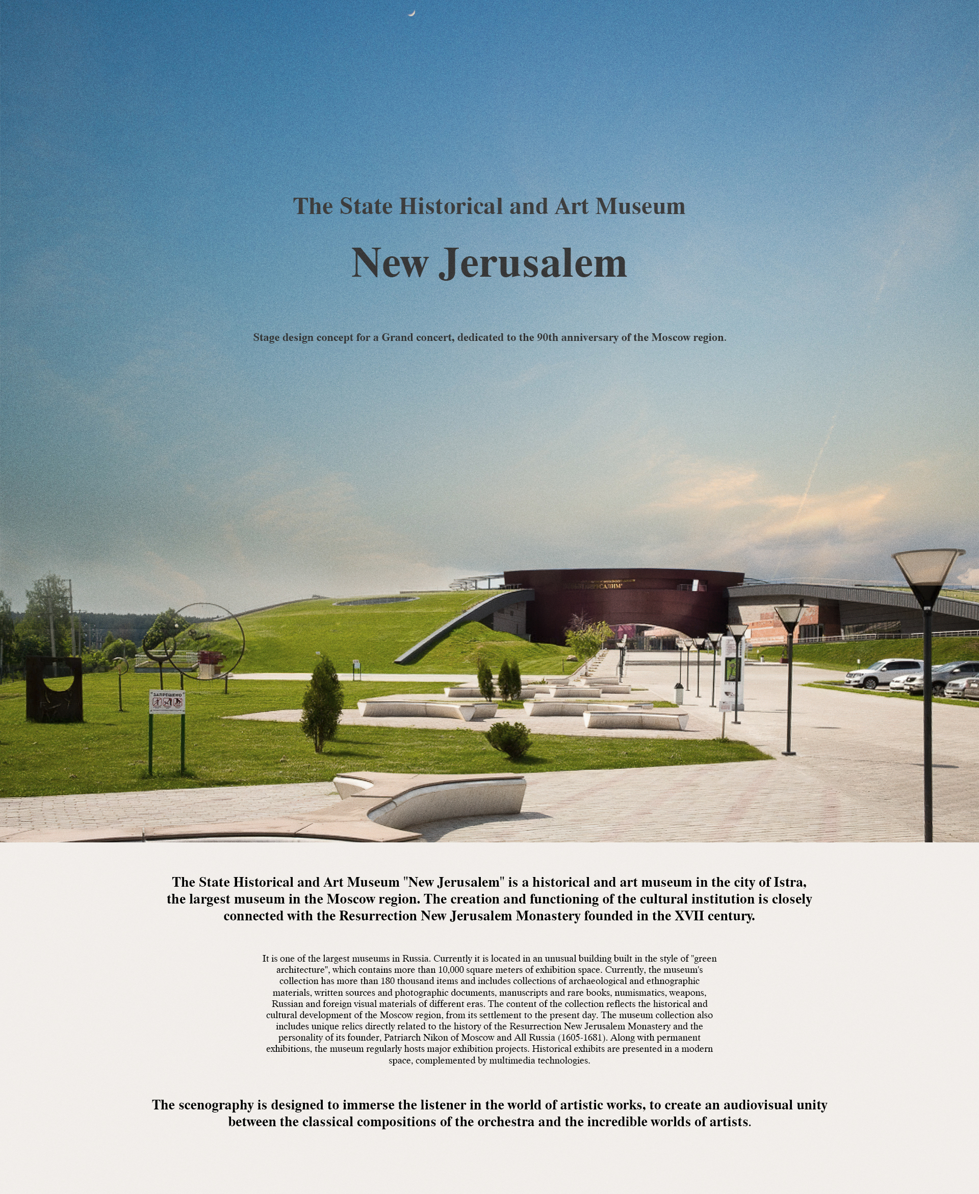 Stage Design for The New Jerusalem 2019-0