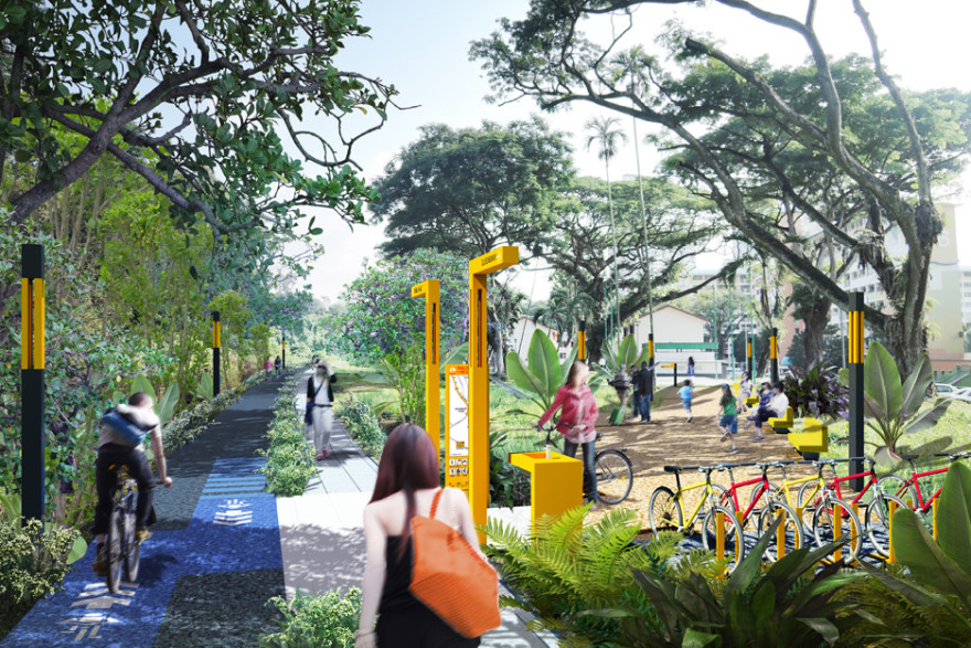 新加坡“生命线”高线公园规划-11