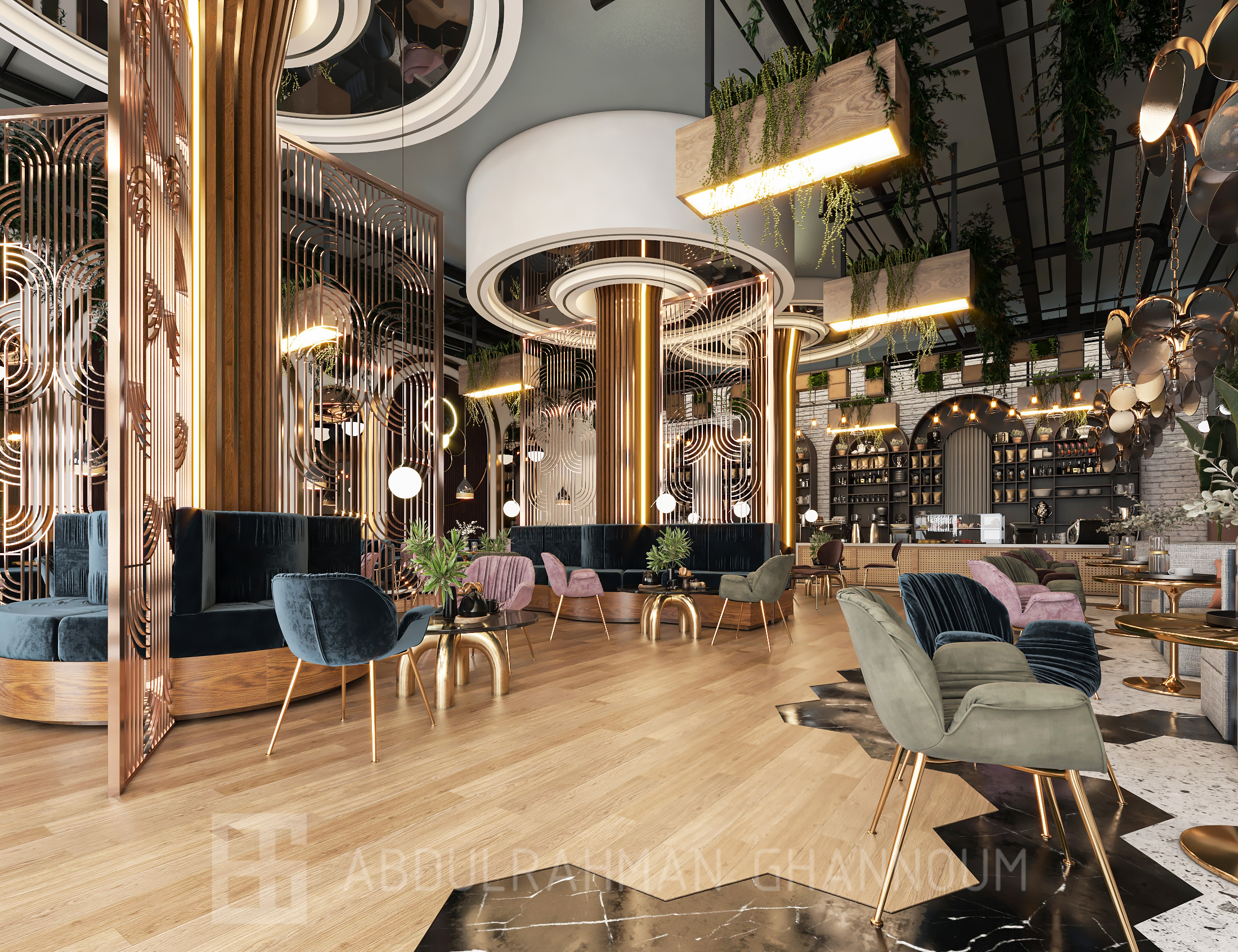 咖啡馆设计室内建筑丨沙特阿拉伯丨Eng. Abdulrahman Ghannoum-16