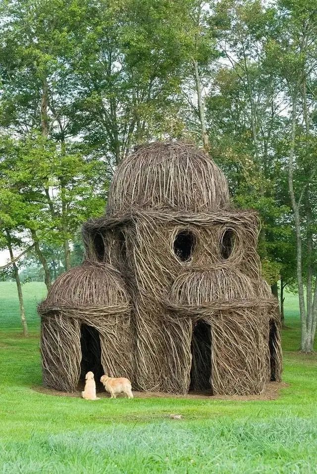 森林幻想家 | Patrick Dougherty 的树枝艺术-44