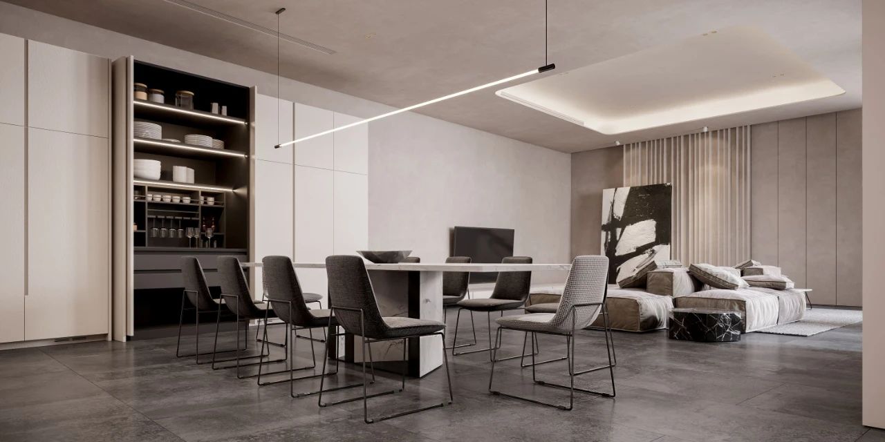 504㎡三层极简别墅设计丨LeQB Architects-0