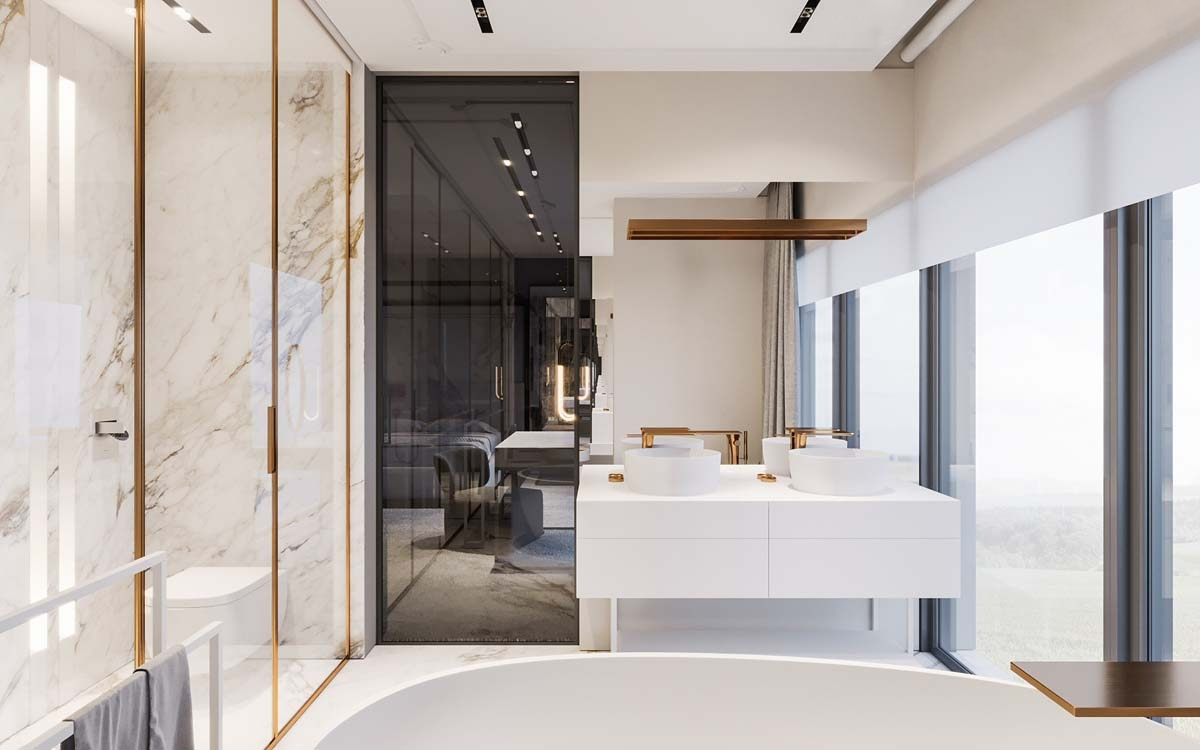 KUOO Architects设计--英国豪华与迷人的金属口音-38