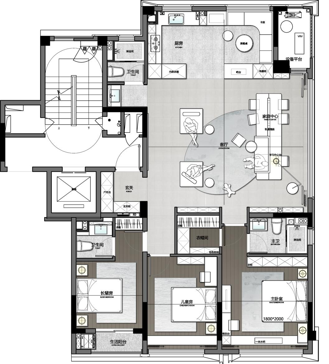 杭州星缦云渚TOD项目141户型样板间设计丨中国杭州丨上海岳蒙空间设计-57