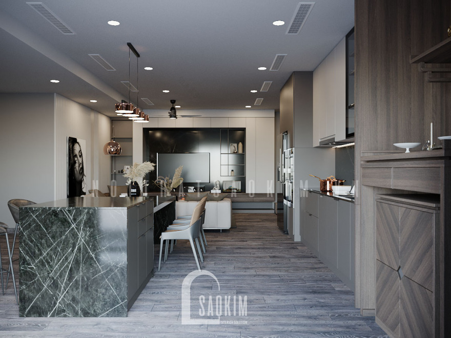 现代高档 Cho Mo 公寓室内设计丨越南河内丨Interior Venus-17