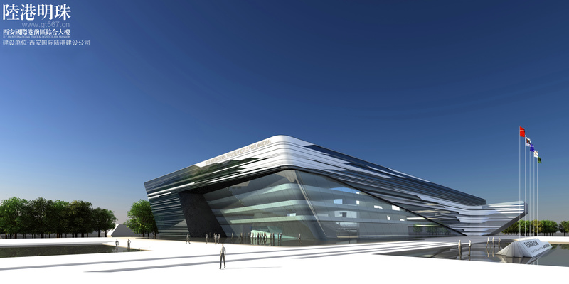 西安国际港务区综合楼·绿色晶体生态办公空间-10