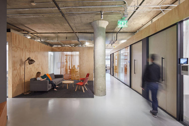 旧金山 Pinterest 新总部，现代木质金属办公空间-17