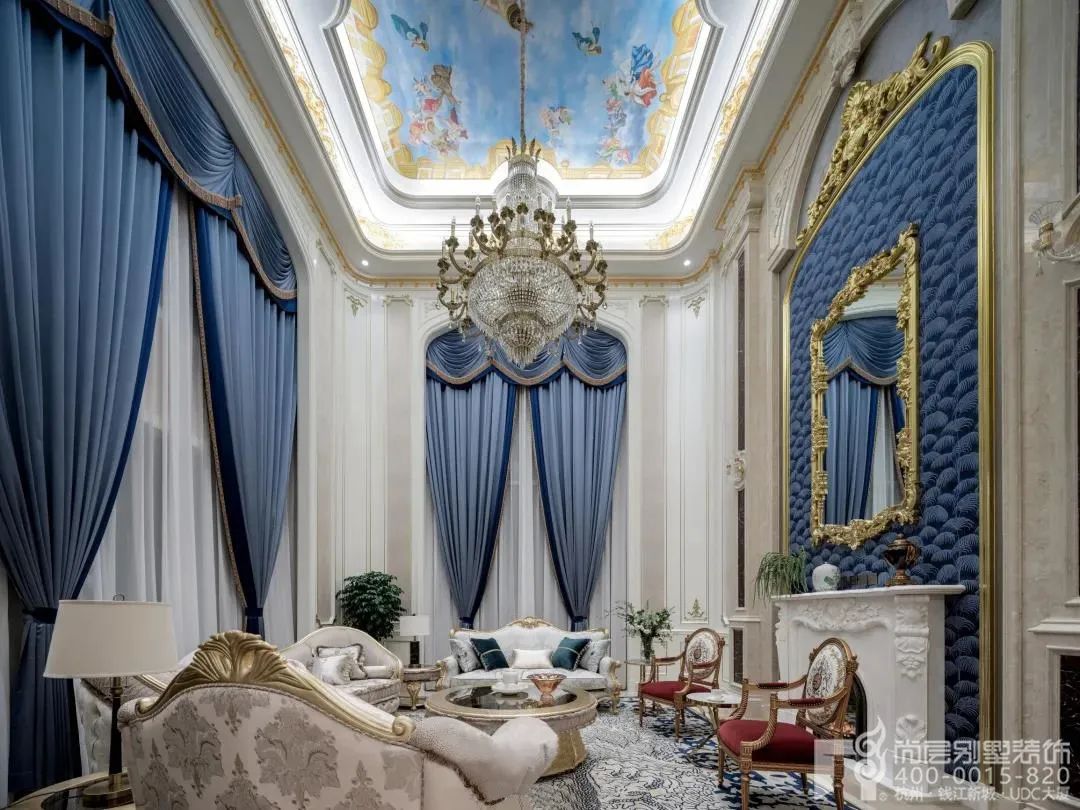 新古典主义 1200㎡独栋别墅设计丨尚层别墅装饰-11