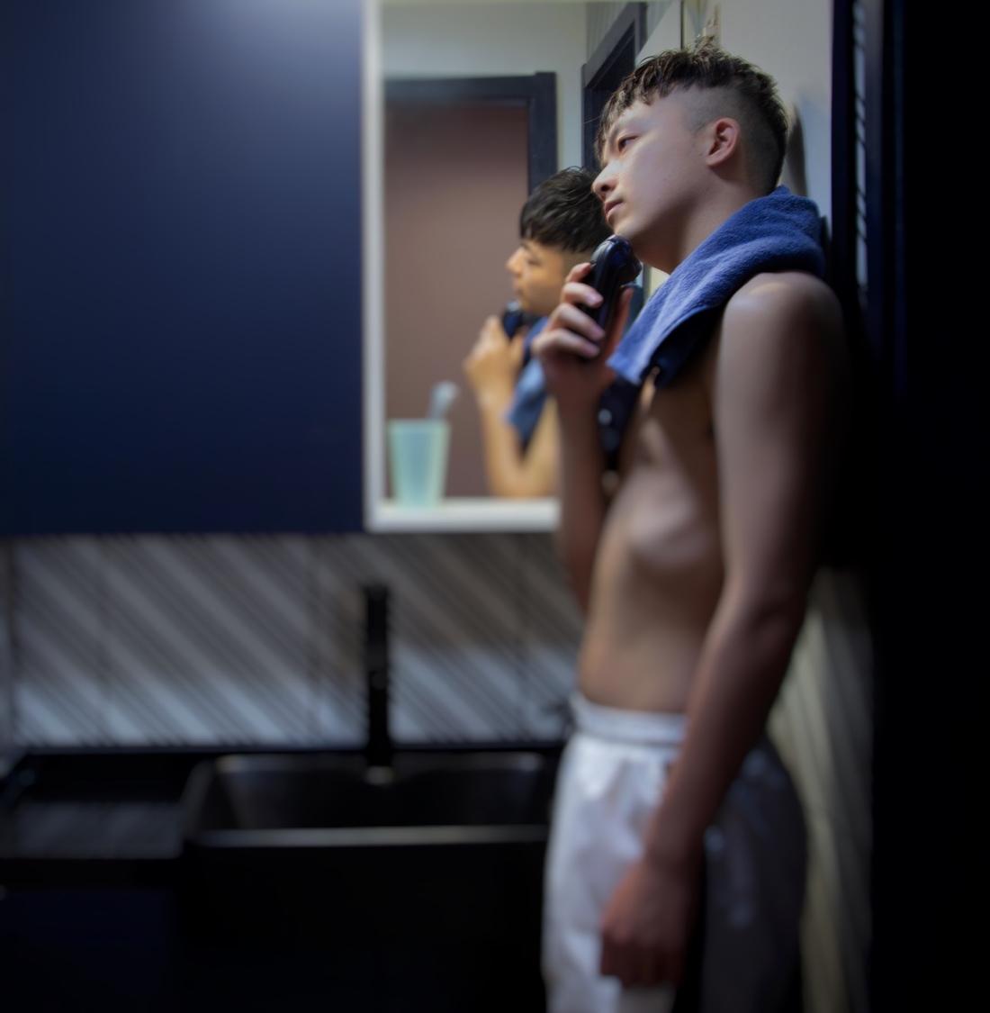 蔚木未来室内建筑设计丨平层丨沉 浸 | 暮色邃蓝-29