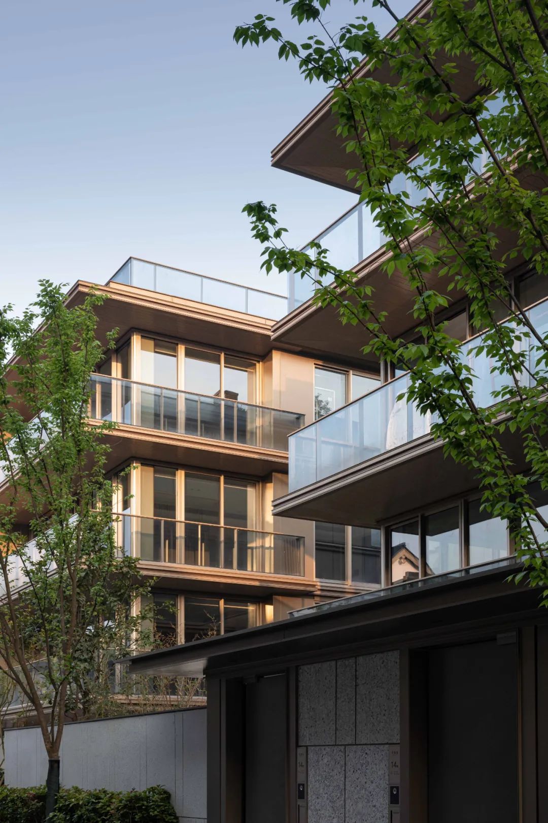 现代叠院建筑丨是然建筑摄影-25