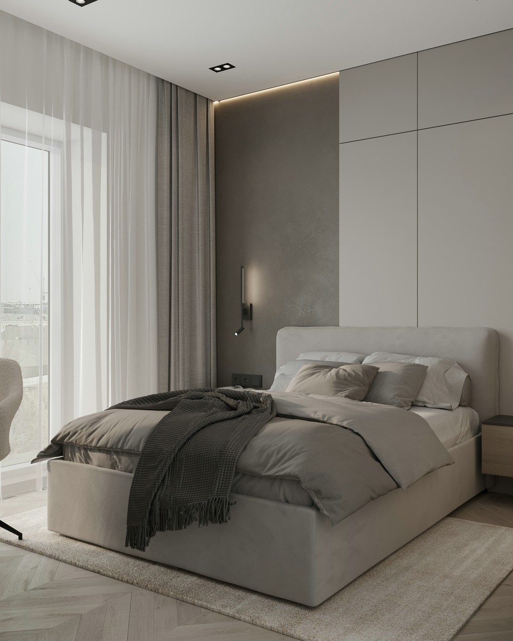 91㎡简约风住宅设计 既精致又有质感！-10