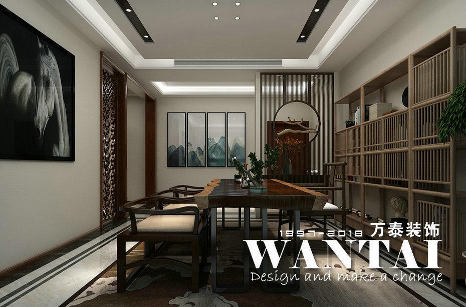 
泰安国悦府210㎡叠墅新中式风格装修 -7