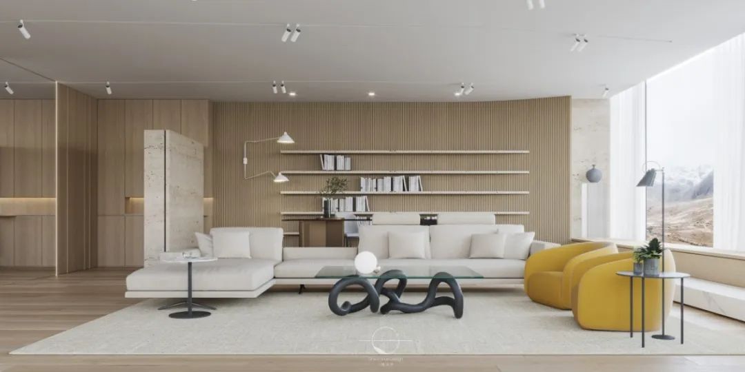 暖阳轻洒,静享阅读时光——深圳深业中城 285 平米现代宜居空间-12