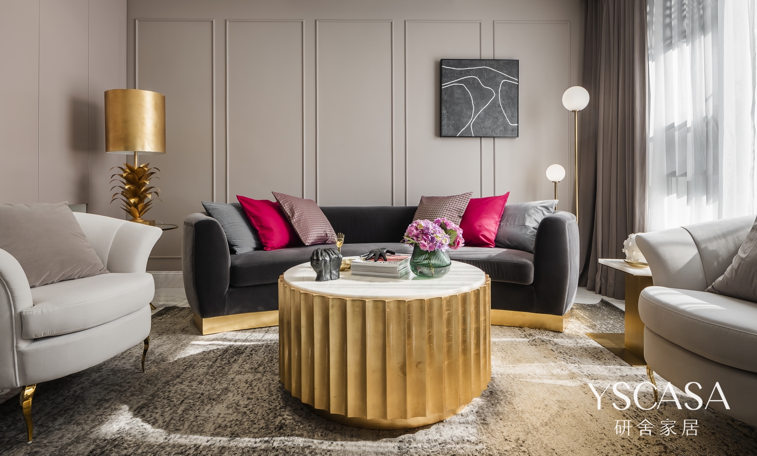 重庆东原旭辉江山樾 178㎡洋房装修 现代轻奢混搭生活-21