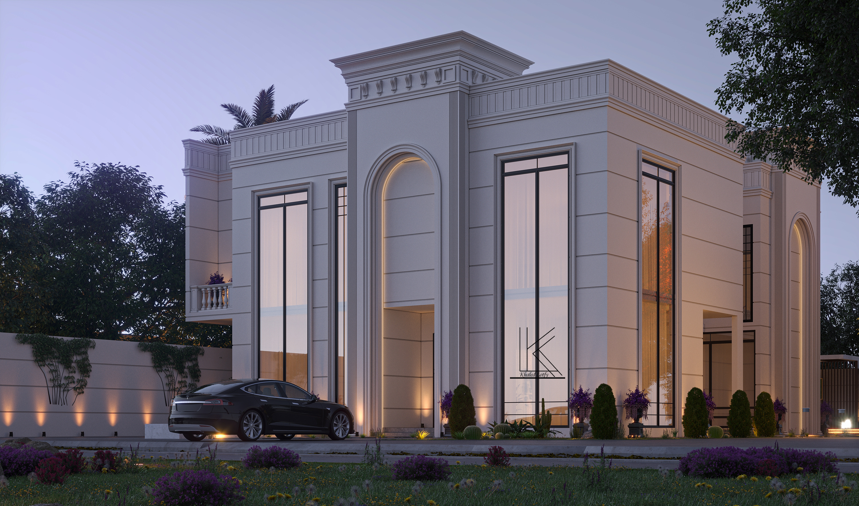 新古典别墅立面丨Bareeq Consulting-15