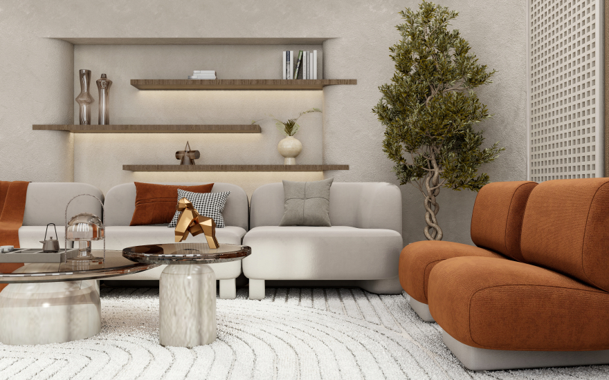 沙特阿拉伯豪华简约风别墅设计丨Alaa Arafa-7