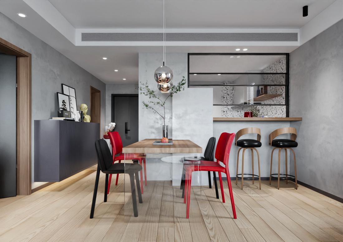 86平一室一厅爆改暗黑炫酷暖居-12