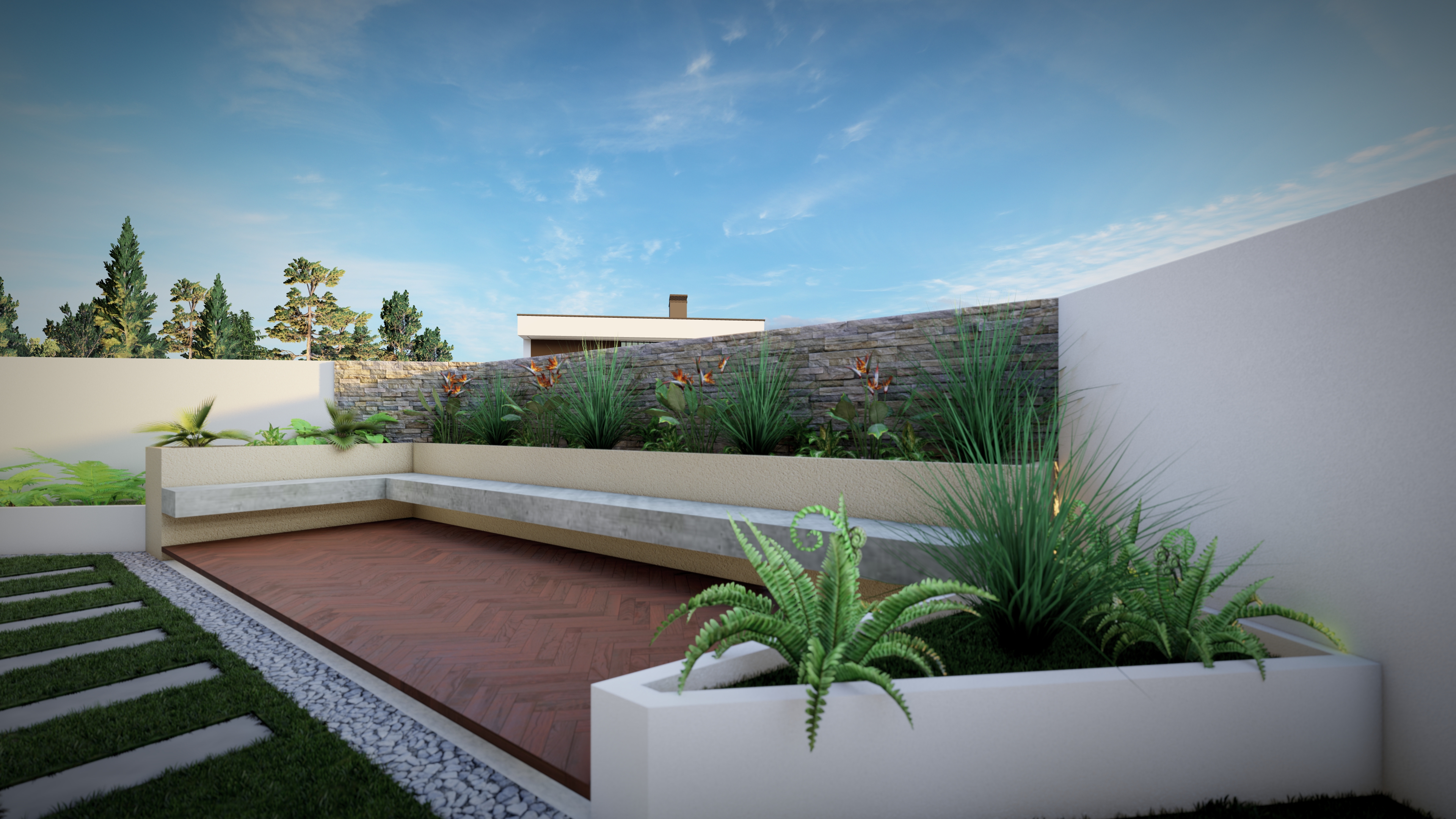 house yard landscape-2