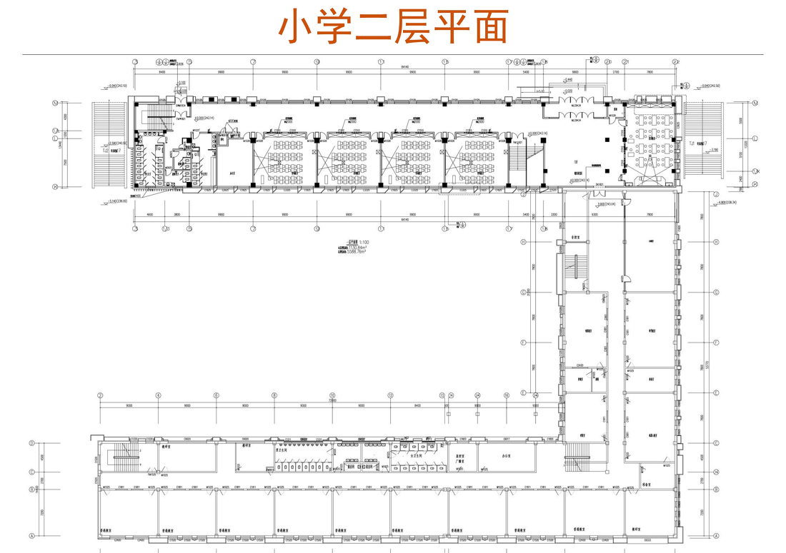 
新城大街小学中学内装工程设计 -13