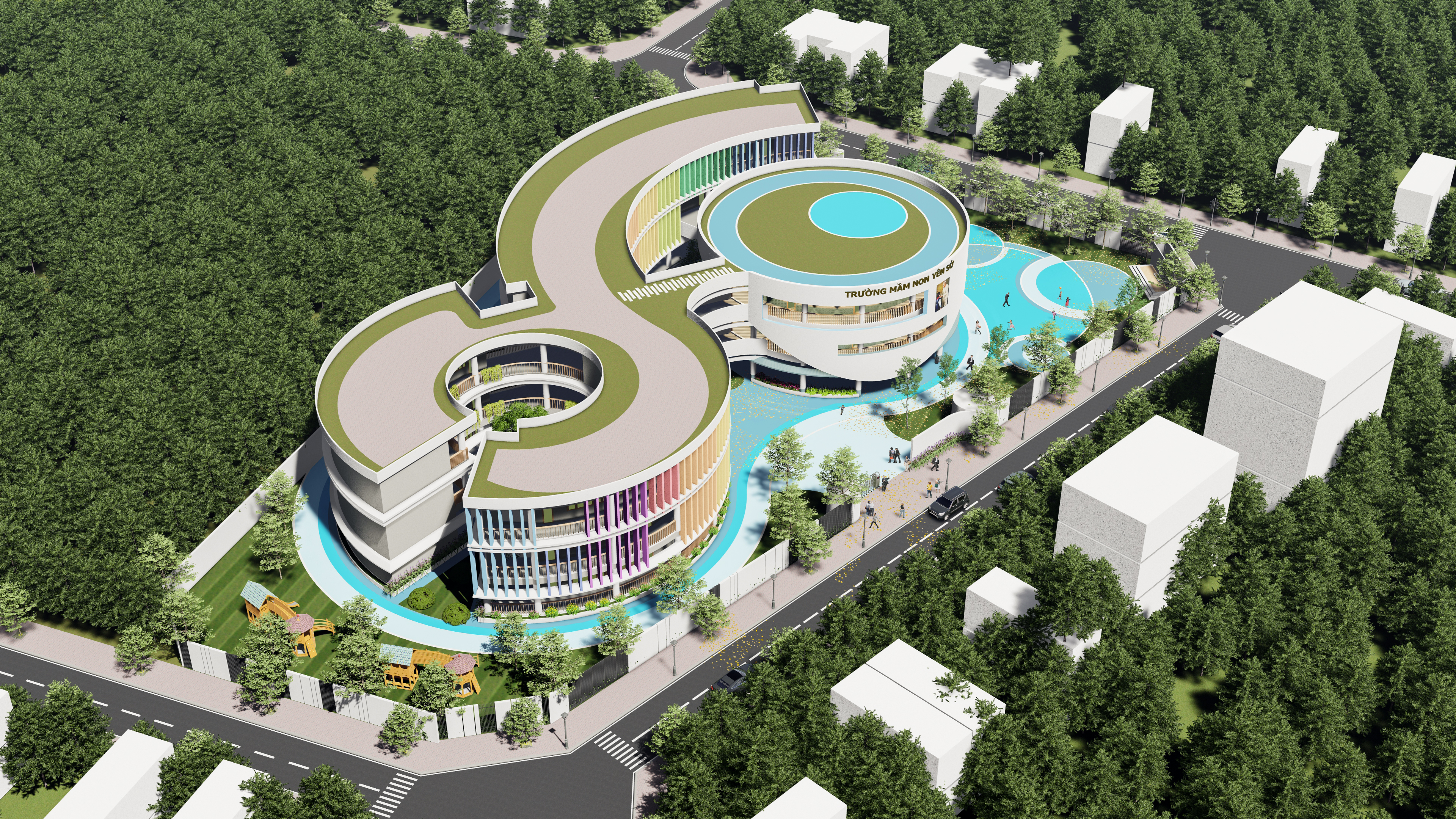 延秀幼儿园（注：Yen So推测为地名或人名音译，这里按常见人名延秀处理，若有具体背景信息可更精准翻译） 丨越南河内丨Nguyen Thanh Tung-6