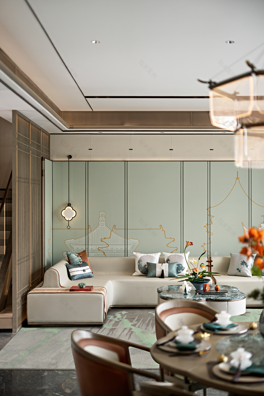 重庆电建泷悦长安合院别墅丨中国重庆丨深圳市盘石室内设计有限公司-8