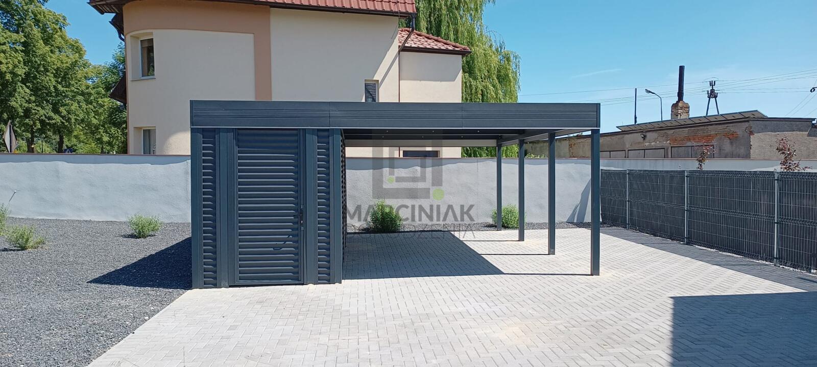 带侧面杂物间的车库车棚（单双车位）丨波兰绿山城丨HurtownikGroup Sp. z o.o.-17